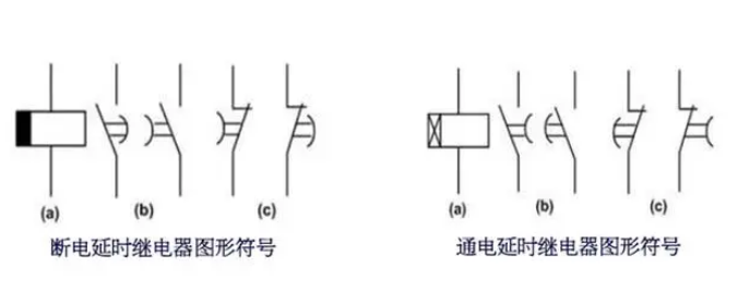 时间继电器符号