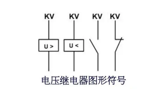 电压继电器符号